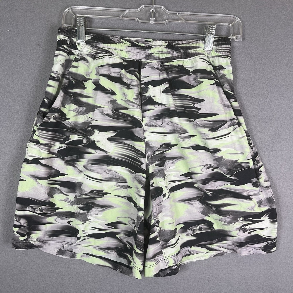 Lululemon Pace Breaker Linerless Short Men's XS Neon Green, Black